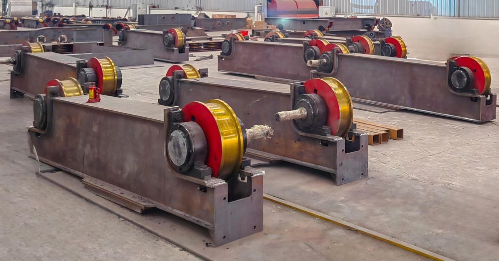 10QD100t双梁平衡端梁集装区